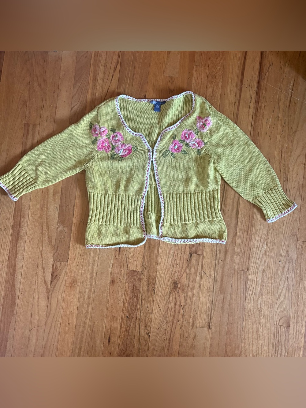 Vintage Cottagecore 100% cotton cardigan!!
